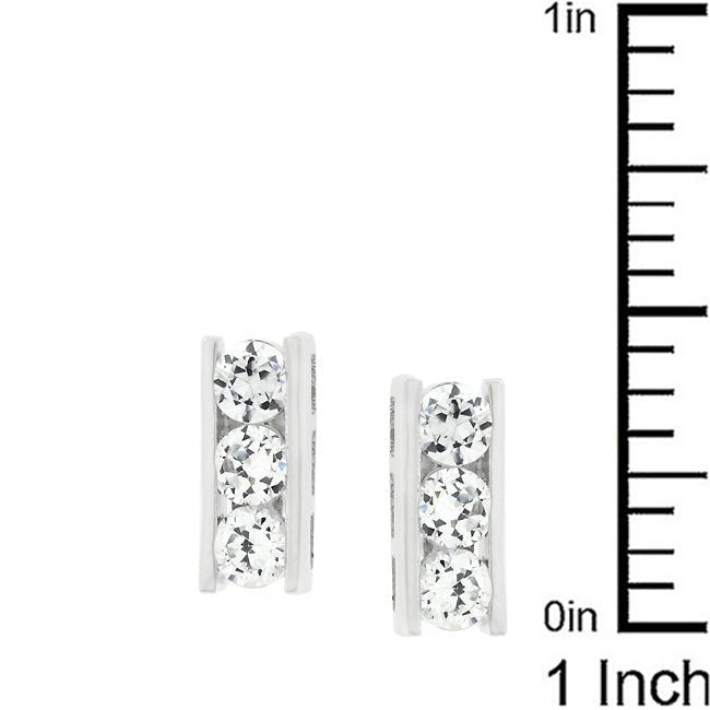 Cubic Zirconia Slate Stud Earrings - LinkagejewelrydesignLinkagejewelrydesign