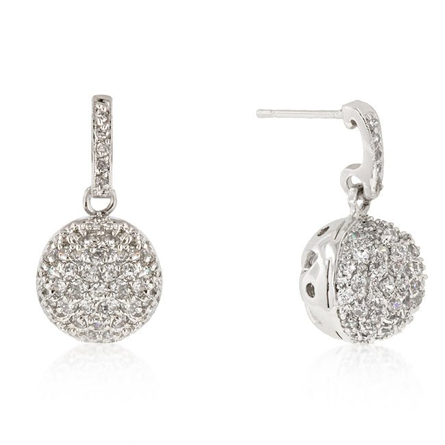 CZ Ball Dangle Earrings - LinkagejewelrydesignLinkagejewelrydesign