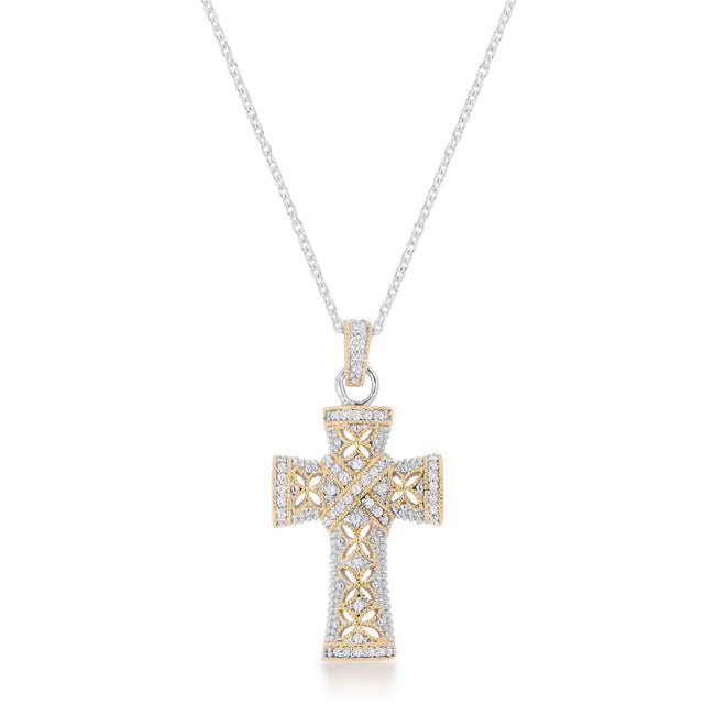 Elegant Cross Pendant - LinkagejewelrydesignLinkagejewelrydesign