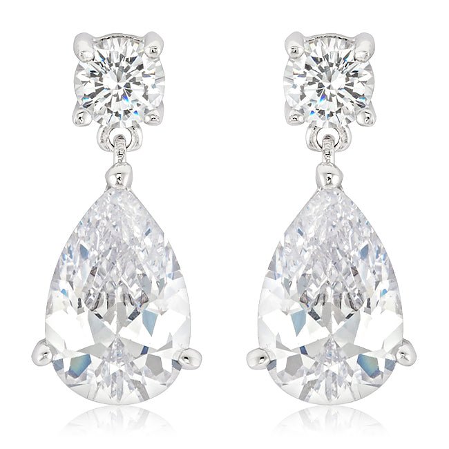 Elegant Cubic Zirconia Drop Earrings - LinkagejewelrydesignLinkagejewelrydesign