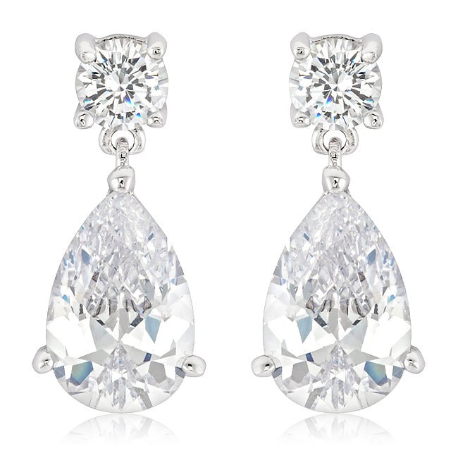 Elegant Cubic Zirconia Drop Earrings - LinkagejewelrydesignLinkagejewelrydesign