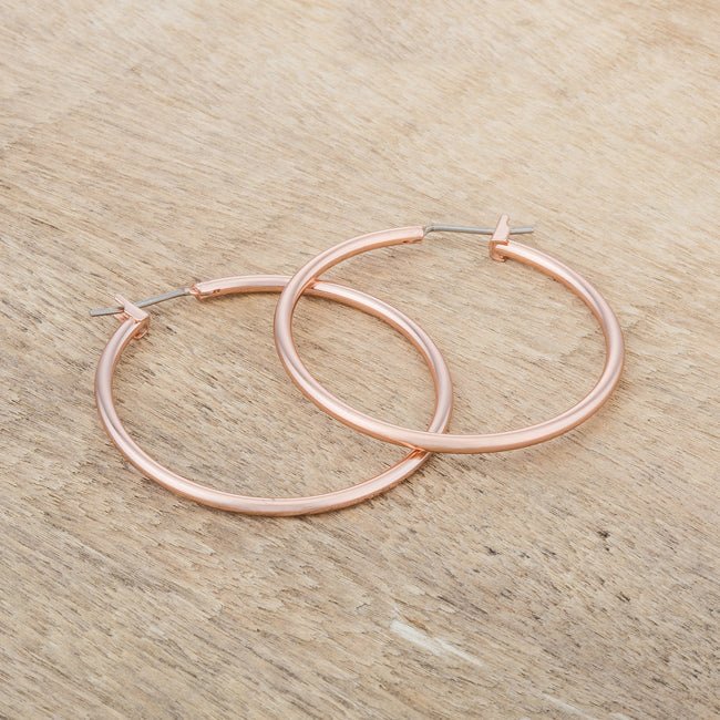 Elegant Rosegold Hoop Earrings - LinkagejewelrydesignLinkagejewelrydesign