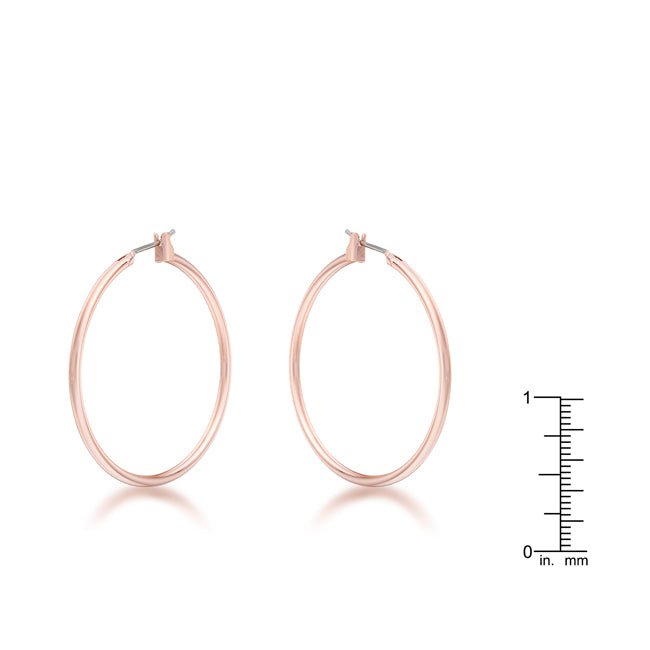 Elegant Rosegold Hoop Earrings - LinkagejewelrydesignLinkagejewelrydesign