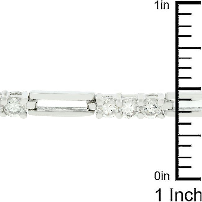 Elegant Triplet Cubic Zirconia Bracelet - LinkagejewelrydesignLinkagejewelrydesign