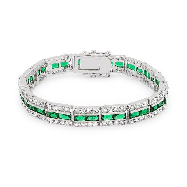 Emerald Tennis Bracelet - LinkagejewelrydesignLinkagejewelrydesign