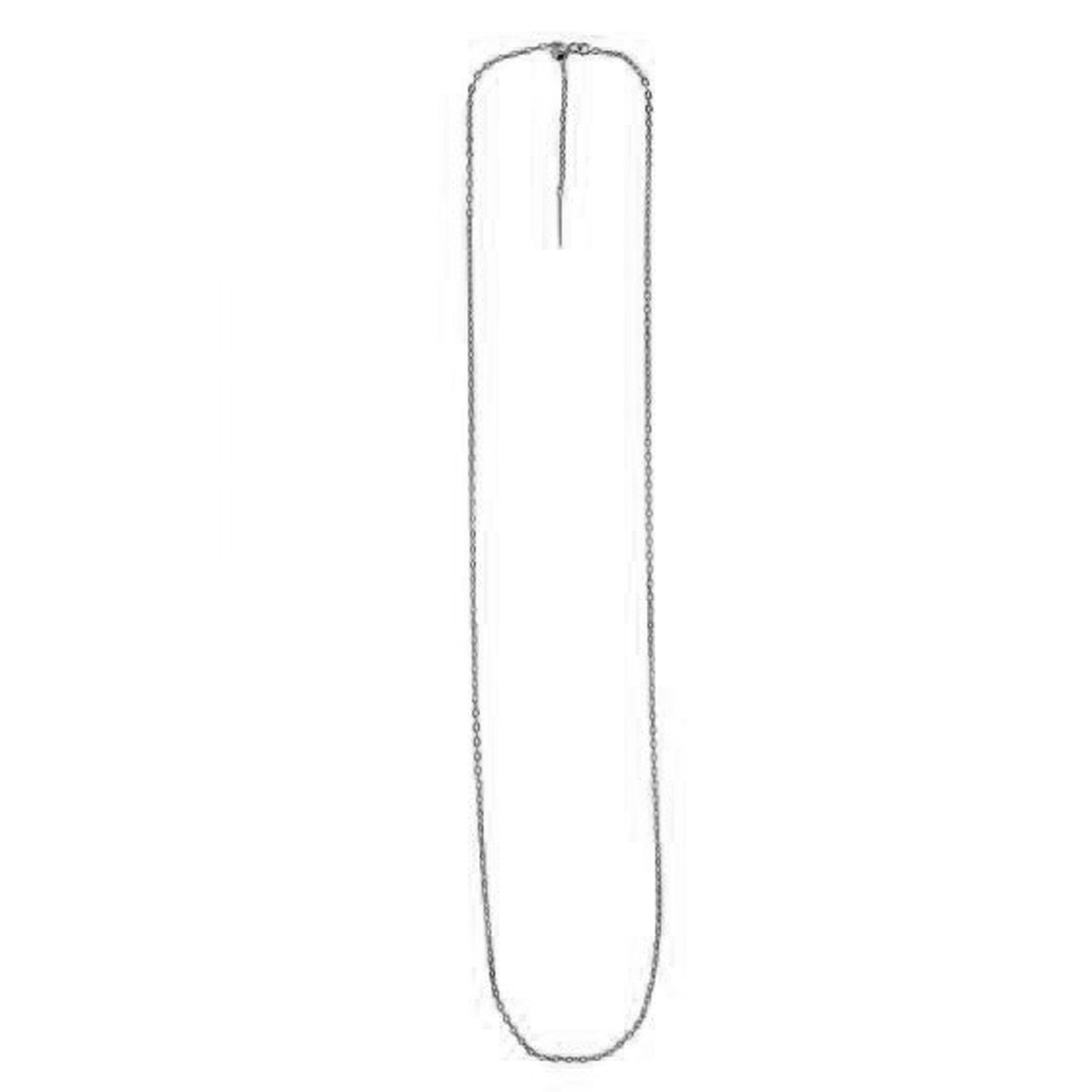 Endless Adjustable Cable Chain in 14k White Gold (1.7mm) - LinkagejewelrydesignLinkagejewelrydesign