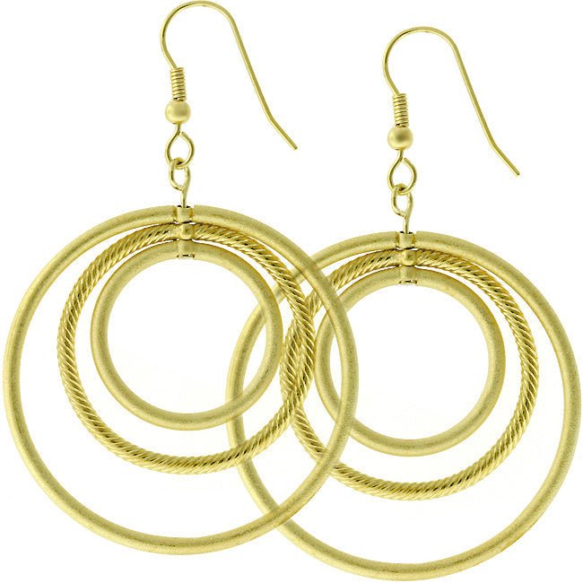 Golden Illusion Hoop Earrings - LinkagejewelrydesignLinkagejewelrydesign