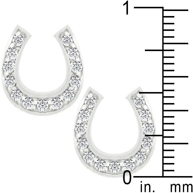 Horseshoe Stud Earrings - LinkagejewelrydesignLinkagejewelrydesign