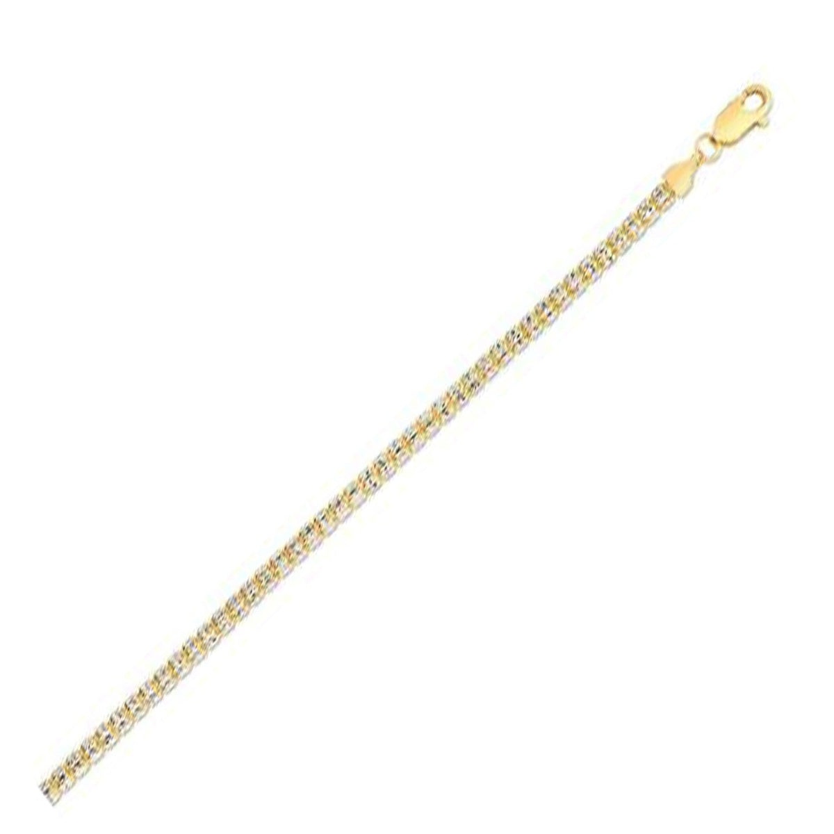 Ice Barrel Chain in 14k Yellow Gold (3.1 mm) - LinkagejewelrydesignLinkagejewelrydesign