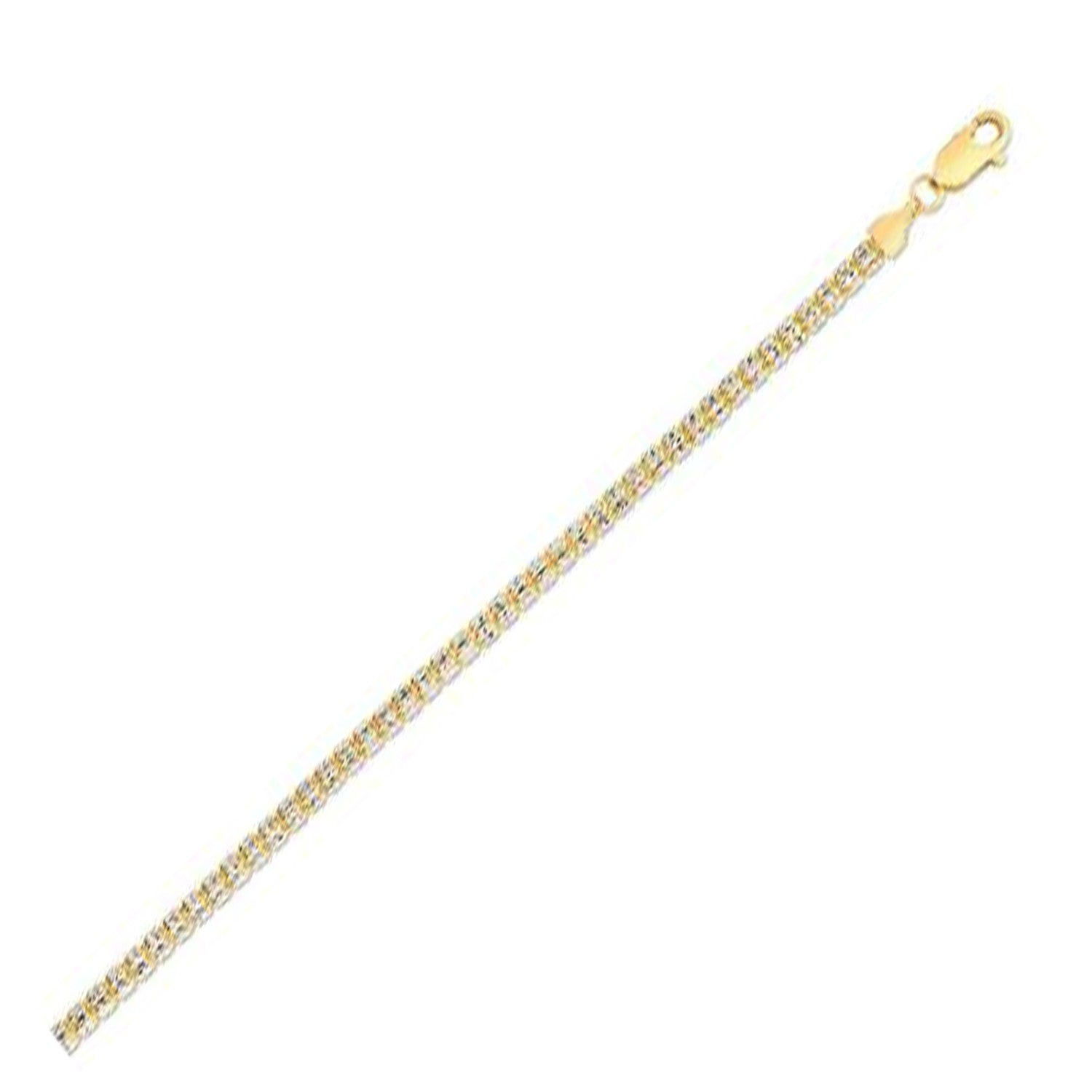 Ice Barrel Chain in 14k Yellow Gold (3.1 mm) - LinkagejewelrydesignLinkagejewelrydesign