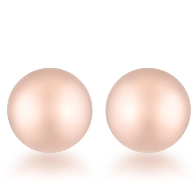 Julia Rose Gold Sphere Stud Earrings - LinkagejewelrydesignLinkagejewelrydesign