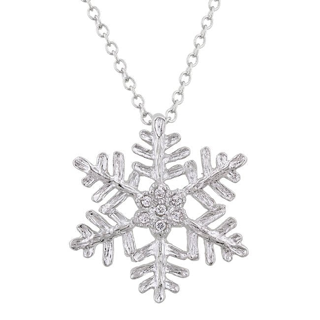 Large Snowflake Pendant - LinkagejewelrydesignLinkagejewelrydesign