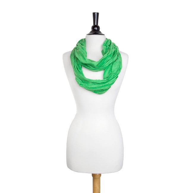 Light Green Genevieve Infinity Scarf - LinkagejewelrydesignLinkagejewelrydesign