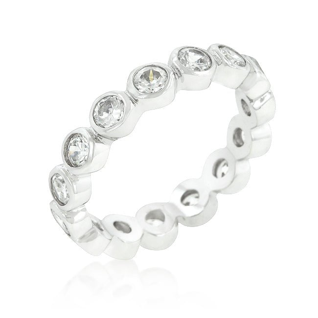 Linked Bezel Eternity Band - LinkagejewelrydesignLinkagejewelrydesign