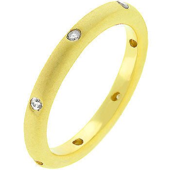 Matte Gold Wedding Band - LinkagejewelrydesignLinkagejewelrydesign