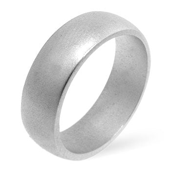 Matte Silver Wedding Band - LinkagejewelrydesignLinkagejewelrydesign