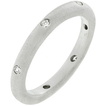 Matte Silver Wedding Band - LinkagejewelrydesignLinkagejewelrydesign