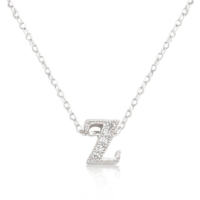 Micro-Pave Initial Z Pendant - LinkagejewelrydesignLinkagejewelrydesign