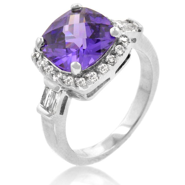 Midnight Amethyst Ring - LinkagejewelrydesignLinkagejewelrydesign