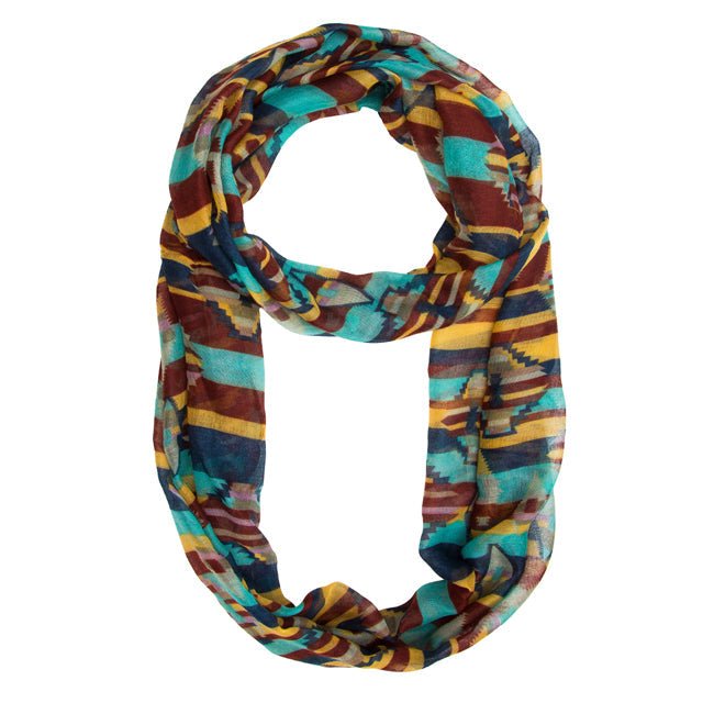 Mint Mara Cultural Infinity Scarf - LinkagejewelrydesignLinkagejewelrydesign