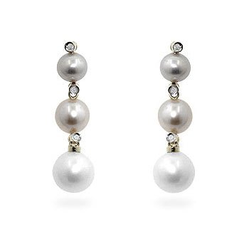 Multicolor Pearl Dangles - LinkagejewelrydesignLinkagejewelrydesign