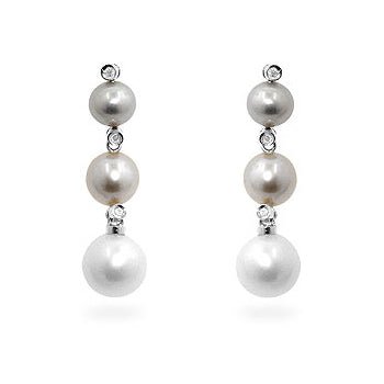 Multicolor Pearl Earrings - LinkagejewelrydesignLinkagejewelrydesign