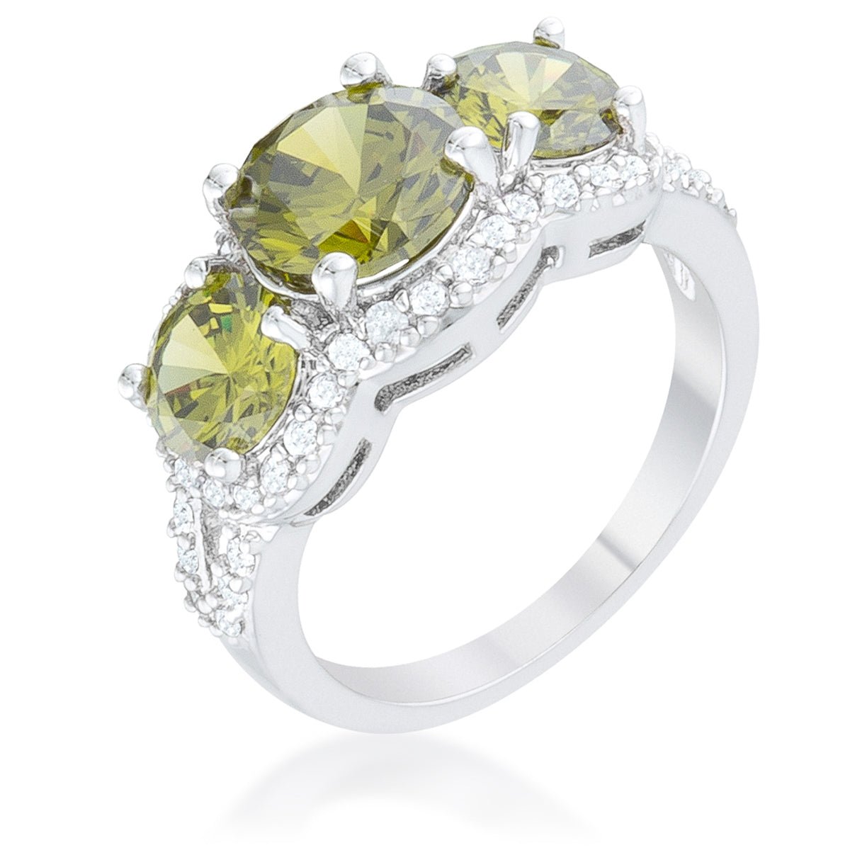 Olive Classic Trio Ring - LinkagejewelrydesignLinkagejewelrydesign