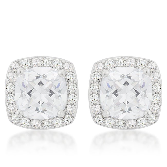 Pave Halo Earrings - LinkagejewelrydesignLinkagejewelrydesign