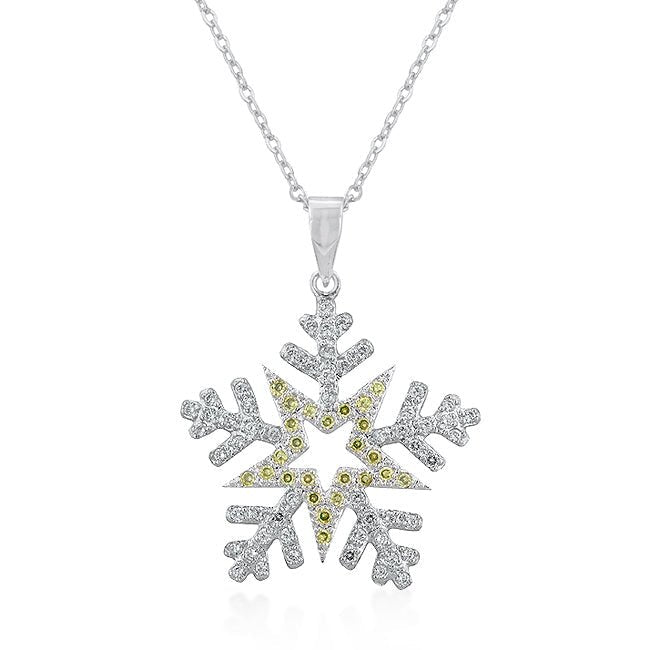Pave Snowflake Pendant - LinkagejewelrydesignLinkagejewelrydesign