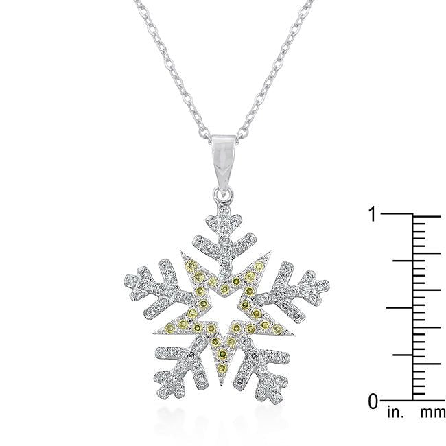 Pave Snowflake Pendant - LinkagejewelrydesignLinkagejewelrydesign