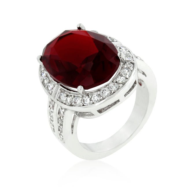 Ruby Red Cocktail Ring - LinkagejewelrydesignLinkagejewelrydesign