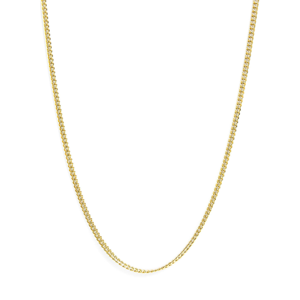 Semi-Solid 14K Yellow Gold 4.5mm Miami Cuban Chain Necklace - Unisex Chain - 22 Inches - LinkagejewelrydesignLinkagejewelrydesign