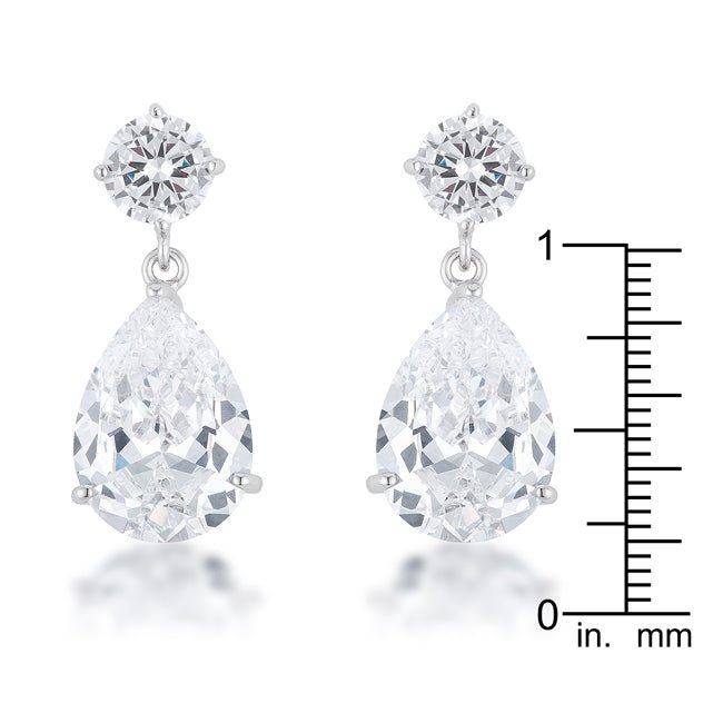 Shimmering CZ Earrings - LinkagejewelrydesignLinkagejewelrydesign