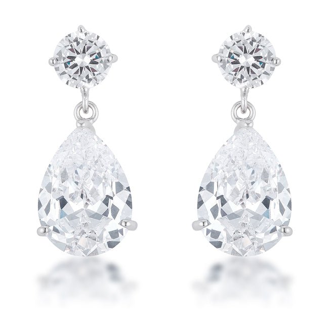 Shimmering CZ Earrings - LinkagejewelrydesignLinkagejewelrydesign