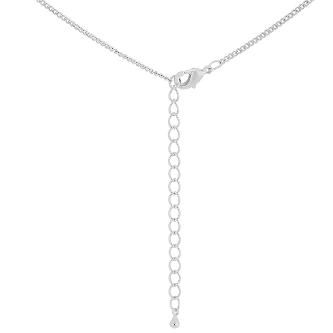 Simple Rhodium Plated Cross Pendant - LinkagejewelrydesignLinkagejewelrydesign