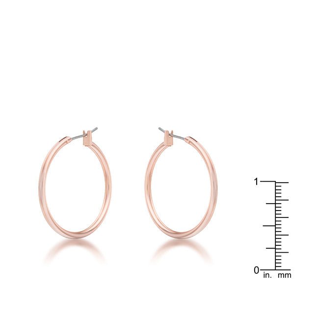 Small Rosegold Hoop Earrings - LinkagejewelrydesignLinkagejewelrydesign