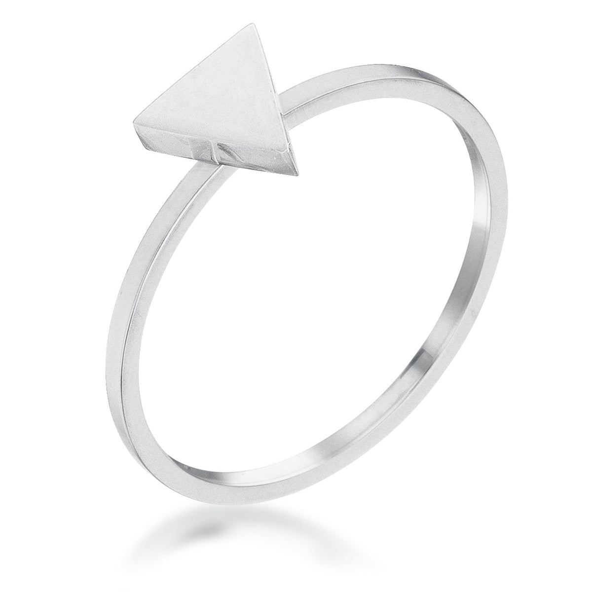 Stainless Steel Triangle Stackable Ring, &lt;b&gt;Size 5&lt;/b&gt; - LinkagejewelrydesignLinkagejewelrydesign