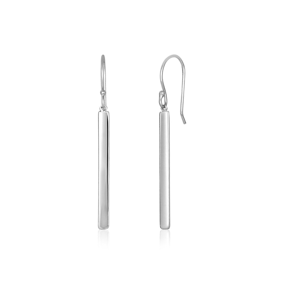 Sterling Silver Polished Bar Earrings - LinkagejewelrydesignLinkagejewelrydesign