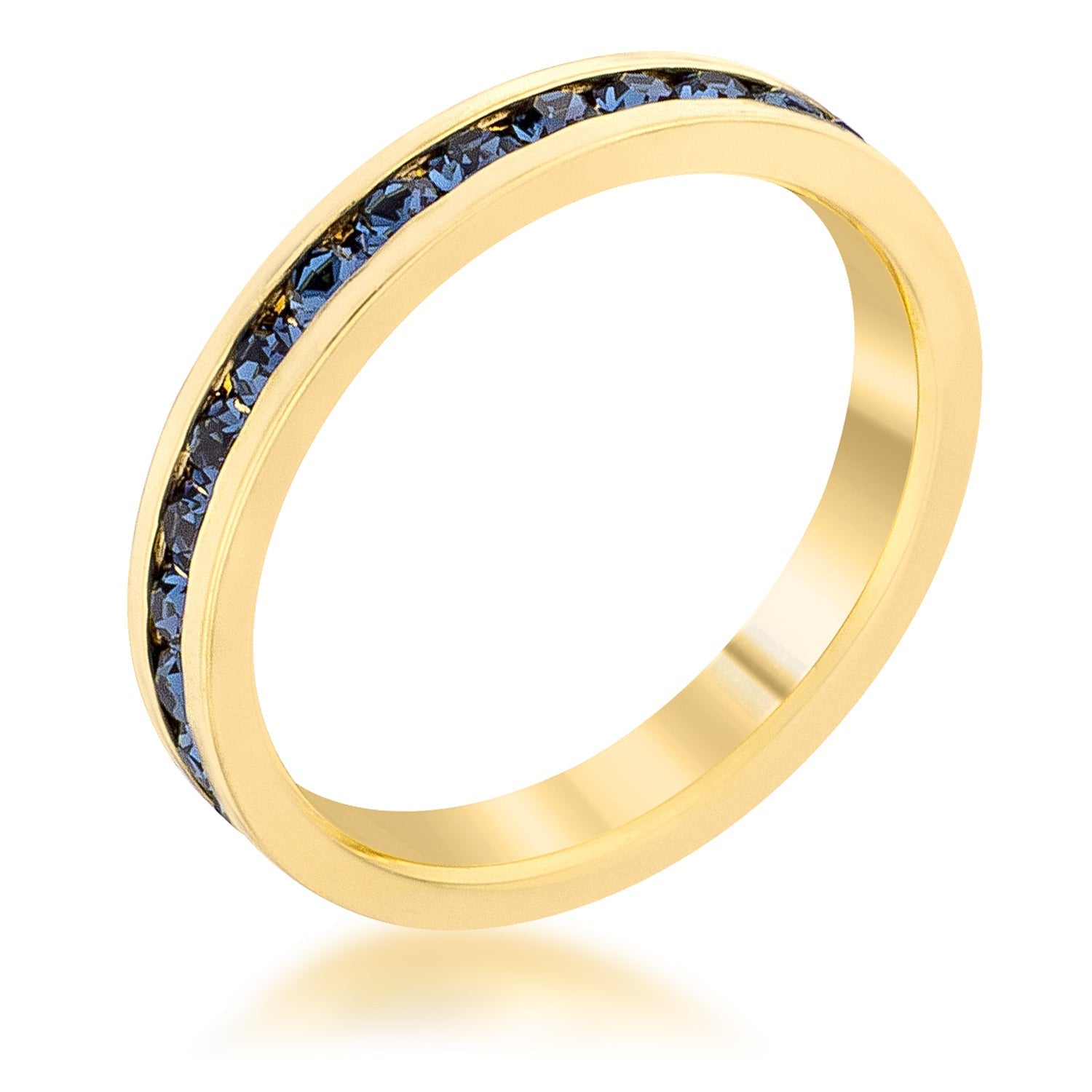 Stylish Stackables Montana Blue Gold Ring - LinkagejewelrydesignLinkagejewelrydesign