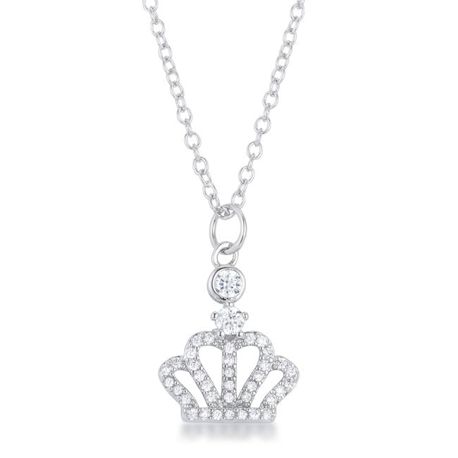 Tabitha 0.5 ct Crown Pendant - LinkagejewelrydesignLinkagejewelrydesign