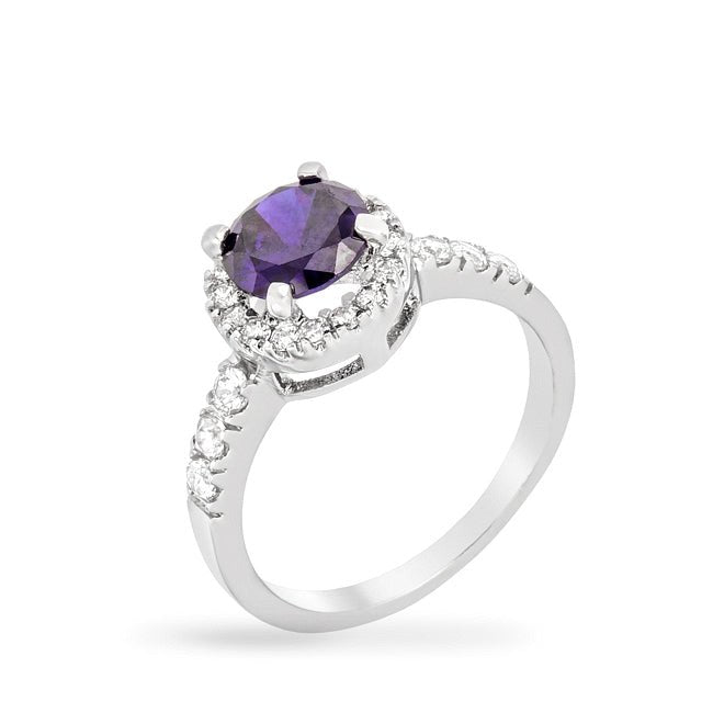 Tanzanite Purple Crown Ring - LinkagejewelrydesignLinkagejewelrydesign