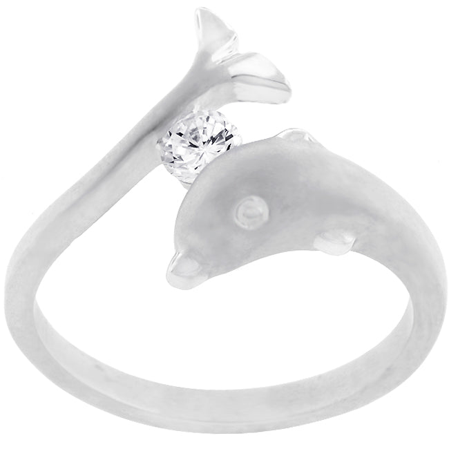 Tension Set Dolphin Ring - LinkagejewelrydesignLinkagejewelrydesign