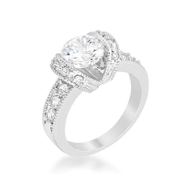 Tension Set Engagement Ring - LinkagejewelrydesignLinkagejewelrydesign