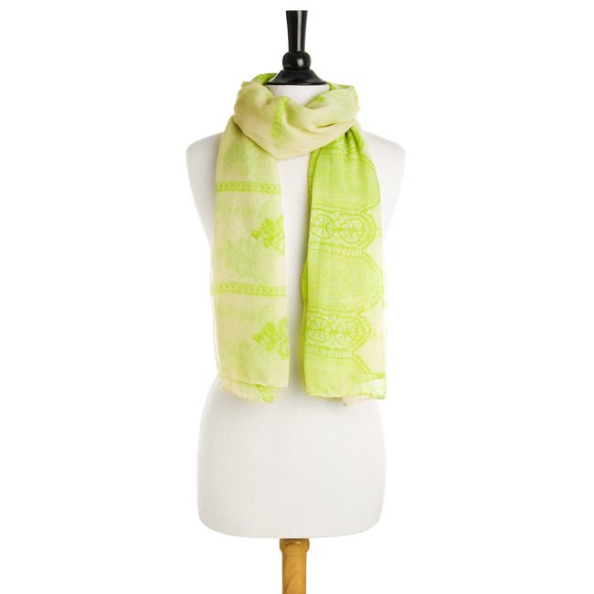 Tina Scarf in Green - LinkagejewelrydesignLinkagejewelrydesign